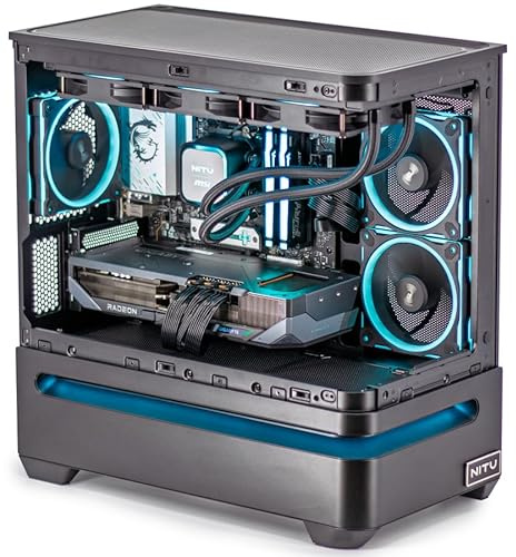 BALTIC DATA NITU Gaming PC | AMD Ryzen 7-9700X + RX 9070 XT 16 GB | 32 GB DDR5 | SSD NVMe 2 TB | Windows 11 Home | PC Gamer 1440p/4K Raytracing | 750W Gold | Unità Centrale ad Alte Prestazioni