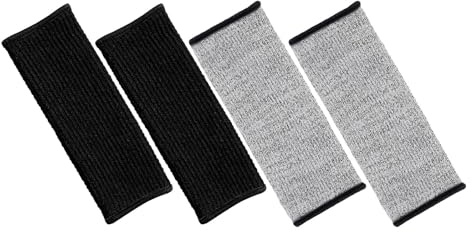 Ipetboom 2 Paia di Maniche Protettive Antitaglio da 20 CM per Uomo Protezioni Avambraccio Resistenti a Forature e Contusioni Maniche di Sicurezza Traspiranti per Saldatura Cucina e