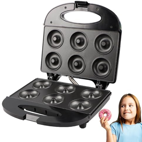 Máquina De | Electrodoméstico Antiadherente de 6 Huecos,Mini Crepera 750W,Uso en Cocina, Hogar, Familia, Postre, Golosina, Panqueques, Cocinar
