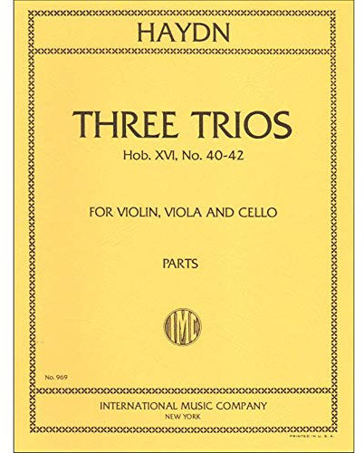 Haydn, Franz Joseph – Drei Trios, Op. 53, hob. XVI: 40–42 – Violine, Viola, und Cello