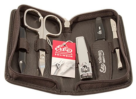 Reißverschluss-Etui, 5-teilig Braun 1 Stk.