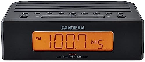 Sangean RCR-5BK AM/FM Digital Tuning Clock Radio