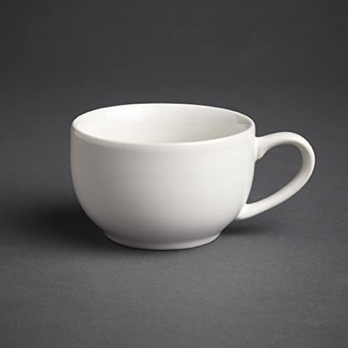 Olympia Lot de 12 tassesà café en porcelaine Blanc 228 ml