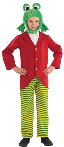 Fun Shack FNK4010S djurkostym, unisex barn, randig, herr Frosch, S