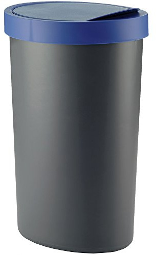 Kela Coletta Mülleimer, Kunststoff, grau/blau