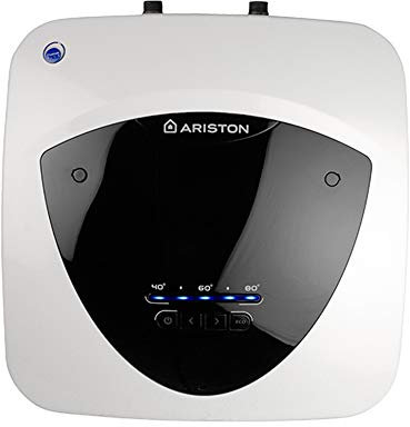 Ariston ANDRIS LUX ECO 15 L Undersink Electric Water Heater 2.5kW with A Titanium Enamelled Tank, A Class Erp Rating, Copper Heating Element, Manufactured To Be Installed In UK - 3100722, White