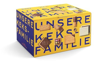Bahlsen Unsere Keksfamilie - 1er Pack - Keksmischung mit 7 knackigen Kekssorten (1 x 1,12 kg)