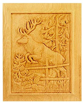 Deco-parisienne Panneaux MF762 en Bois Brut H: 325mm x L: 265mm x EP: 20mm