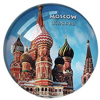 3D Moskau Russland Kühlschrank Kühlschrankmagnet Kristallglas Handgemachte Touristische Reise Souvenir Sammlung Geschenk Whiteboard Magnetischen Aufkleber Dekoration