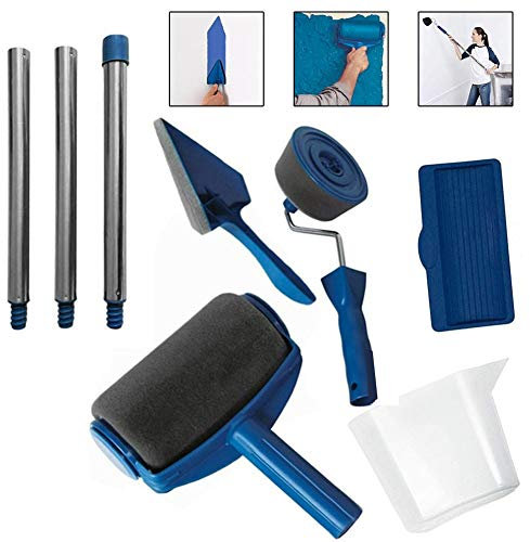 Ausdtool Farbroller-Set, Innenwandmalerei, Pinsel-Werkzeuge mit Stäbchen, Farbroller, Griff, Werkzeug zum Kantenstreichen, verwandeln Sie Ihren Raum in nur wenigen Minuten