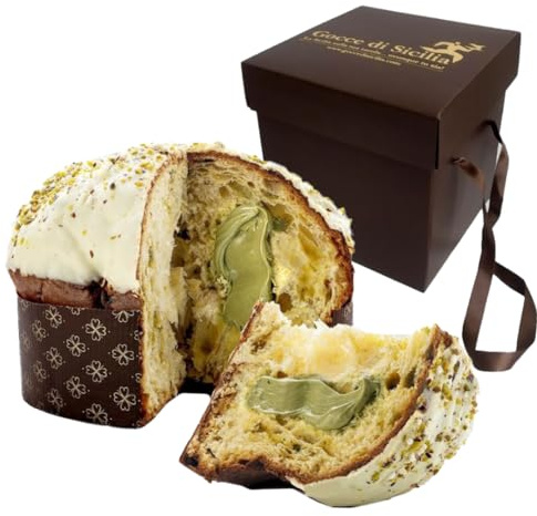 Panettone farcito al Pistacchio Gocce di Sicilia - 750 gr