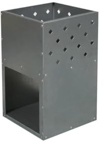 NUTENDORS BRASERO en Acier CORTEN Gris métal Barbecue 36x36x61cm