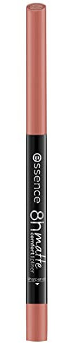 essence 8h Matte Comfort Lip Liner, Lip Pencil, No. 03 Soft Beige, Nude, Instant Result, Long-Lasting, Matte, Vegan, Waterproof, Microplastic Particles Free (0.3 g)