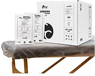 20 Stück Einweg Bettlaken Verstellbar 80x210 cm | Kosmetikliege Bezug, Massageliege Auflage | Einweg Vliesstoff für SPA, Tattoo, Massagesalon, Kosmetikstudio Zubehör, Liegen Unterlage