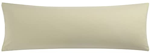 PiccoCasa Kissenbezug 50x160cm Kissenbezüge Kopfkissenbezug lang mit Hotelverschluss aus Mikrofaser Seitenschläferkissen Bezug Body Pillow Cover Khaki