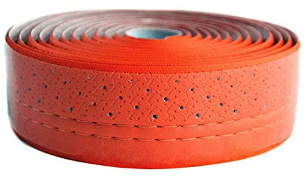 2.1. 6M PU. Rennrad In-Form-Lenkerband-Leder-rutschfeste Fahrradgriffe Kork-Lenker-Klebeband-Riegel-Band-Riemen 998 (Color : Orange)
