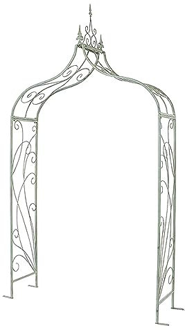 MELPHI Gartenlaube, Rankgitter, Gartenbogen und Pfähle Aus Metall für Kletterpflanzen, Rosenranken, Lauben und Rankgitter, Pergola für Rasen, Terrasse, Hochzeit, Brautparty, Dekoration