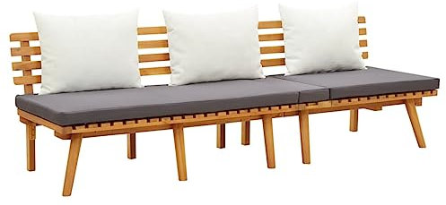 BUKSCYJS Tagesbett,Bettsofa Sofa,GäStebett Garten-Tagesbett 200x65 cm Akazie Massivholzgeeignet FüR Wohnzimmer, Schlafzimmer, Lounge, Balkon, Sofa, Wohnung, GäStezimmer