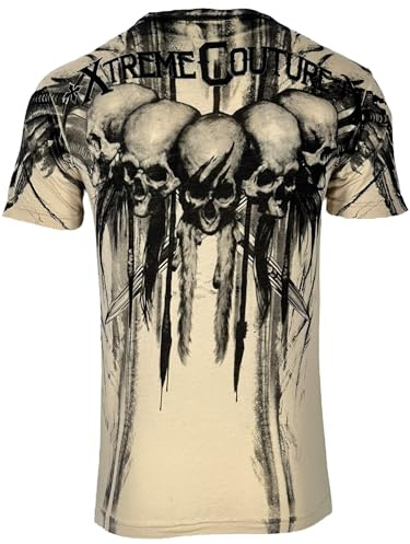 Xtreme Couture by Affliction Herren T-Shirt Walking, Sand, 5X-Groß