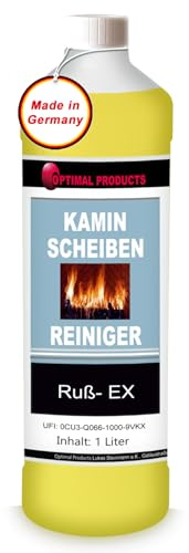 Kaminscheiben Reiniger bei leichter und starker Verschmutzung 1 Liter Ruß EX