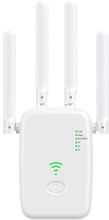 gafdu Amplificatore di segnale 'estensione Wi-Fi, estensore WiFi - Estensore di rete,Router potenziatore di rete amplificatore di segnale WiFi Extender 300Mbps per smartphone domestici