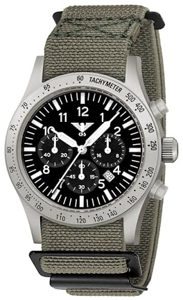KHS Platoon Steel Solar Chronograph KHS.PLASSC.DFSGO mit DIVERFLEX® Band Steingrau-Oliv