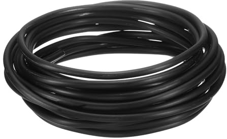 QUARKZMAN Anodiserad aluminiumbonsaitråd 6 mm mätare och 2 fot lång flexibel bonsaitråd för trädgårdsarbete, landskapsarkitektur, plantering, svart