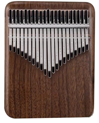 Kalimba Schwarzes Walnuss-Daumenklavier, Kalimba, 21/17 Tasten, Professionelle Kalimba Mit EQ-Kalimbas-Instrument, Eingebauter Tonabnehmer(21 keys)