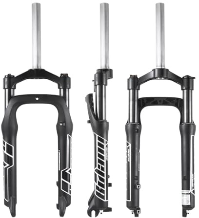 AADDFDD Mountainbike-Federgabel 20 26 Zoll 4.0 Reifen Fatbike-Gabel 100/110 mm Federweg Snow Beach Elektrofahrrad-Federgabel 1-1/8 Zoll Gerade Scheibenbremse Vorderradgabel 9 * 135 mm QR M
