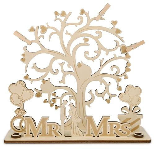 Hochzeit Geldgeschenk aus Holz, Geldbaum Hochzeit, Holz Mr & Mrs Geld Geschenk, LED Hochzeitsgeschenk Geld, Geldgeschenke für Geschenke, Hochzeiten, Partys, Geburtstage, Jubiläen