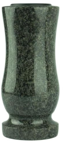 designgrab gravvas midja medium Nero Impala tillverkad av polerad Nero Impala, svart-grå – 25 × 12 cm, smal cylindrisk, högglanspolerad
