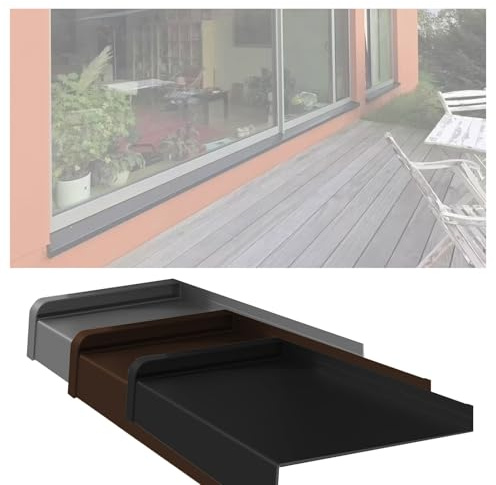 XILYZMO Banco Ventanas Aleación Aluminio, Tamaños Personalizados Balcón Ventanas Placa Protectora Aleación Aluminio Alféizar 2 Mm Grosor Impermeable Panel Protector Alféizar