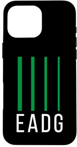 Guitare Basse Basse EADG 4 Cordes Coque pour iPhone 16 Pro Max