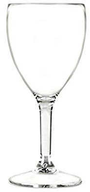 Elite Premium Polycarbonate Wine Glasses 9oz / 255ml - Set of 12 | Plastic Reusable Wine Glasses, Virtually Unbreakable Polycarbonate Plastic - Ideal for Parties, Outdoors & Event Catering