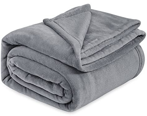 BEDSURE Kuscheldecke Flauschig Decke Fleecedecke - Wohndecke Warm Winter Weich, Sofadecke XXL, Decke Couch Blanket, Kuscheldecke Große, Wohn- & Kuscheldecken 230x270cm, Sofa überwurfdecke Grau