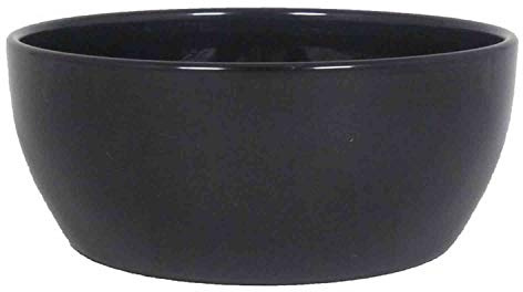 INNA-Glas Keramik Pflanzenschale, Ø24,5cm, 9,5cm, schwarz | Blumenschale/Übertopf Schale