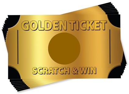 Golden Ticket Scratch Off Cards (30 Cards)