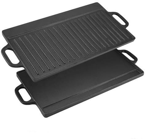 Grillpanna, dubbelsidig smidig matlagningsgrillpanna för matlagning
