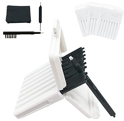 MiniReceiver Wachsschutzfilter für Signia Hörgeräte – MiniR Wachsfallen mit Reinigungsbürsten-Set, Werkzeug und Tragetasche, 3 Packungen (24 Stück)