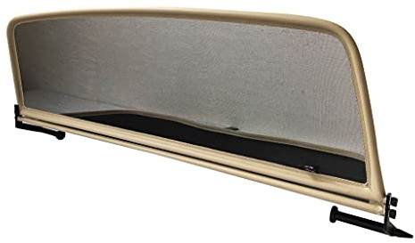 PureWind Windschott kompatibel mit VW New Beetle Baujahr 2002-2012 (Beige) – Windschott Universal mit Schnellverschluss ohne Tasche