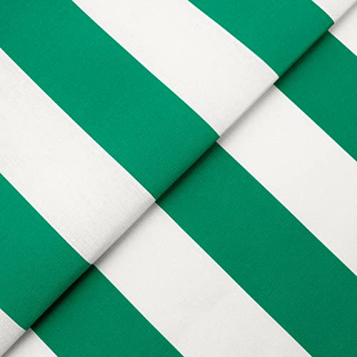 DESHOME Ibiza 5 metri - Tessuto al Metro per esterno h 160 cm oleo idrorepellente stoffa riga al metro resistente per tappezzeria divano, cuscini, sedie, lettini, tende da sole Verde