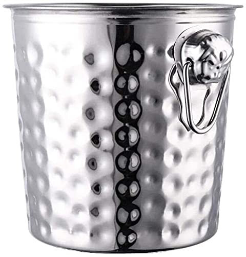 BTZHY Secchiello per Ghiaccio,Set di Strumenti da Bar in Vetro per Vino in Acciaio Inossidabile, Include Shaker per Cocktail per mescolare Bevande Secchiello per Il Ghiaccio a Doppio Jigger