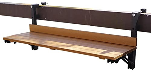 Hängetisch Balkon,Balkontisch Klappbar Hängetisch,Balkonhängetisch,klapptische Für Den Balkon, Balkontisch Zum Einhängen,balkontisch,Balkon Klapptisch,für Den Innen- Und Außenbereich ( Color : Wood co