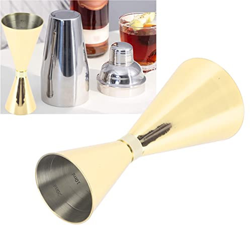 Topyond Jigger para Coctelería, Jiggers De Acero Inoxidable De 30 Mm A 60 Mm, Jigger Medidor Flexible Elegante, Tazas Medidoras De Herramientas De Barra para Coctelería(Oro)