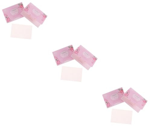 minkissy 300stücke Titel Premium Gesichtspflege Ölfreie Blotting Papiere Für Fettige Haut Rosa Für Unterwegs Doppel-seitige Öl-absorbing Tücher Für Mischhaut