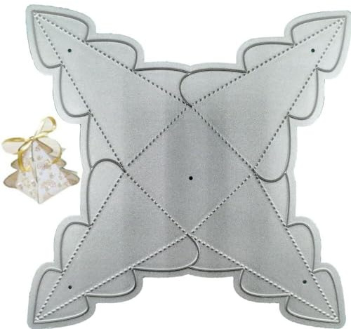 Weihnachtsbonbonbox Stanze Stanze 3D Geschenkbox Metall Schneiddarsteller Weihnachtsbaum Schneidstaber Schablone Für DIY Scrapbooking Card Making