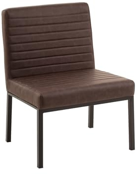 Woodkings XXL Stuhl Wingston | Schwerlaststuhl bis 250kg I Kunstlder I ideal für Esszimmer, Büro, Wartebereich | Stabil (braun)