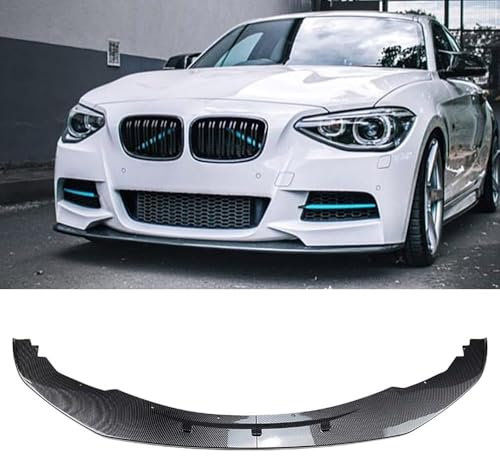 ZWBC Auto Frontlippe Spoiler für BMW 1er F20 F21 M Sport 2012 2013 2014,Frontstoßfänger Lippen Körper Autoteile, Antikollisionsschutz, Frontspoiler Protector Splitter Kit