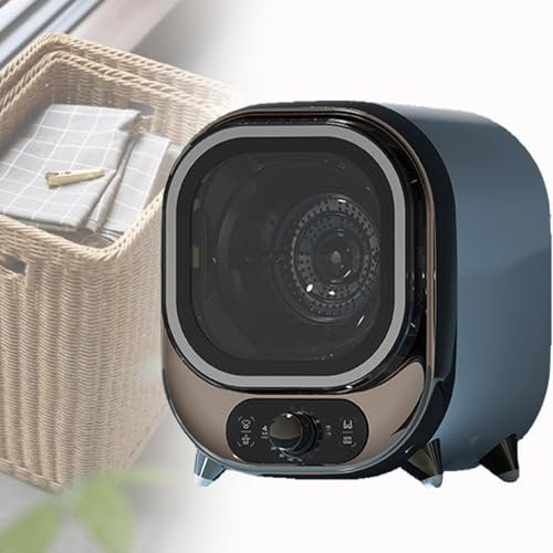 Spdazzleburst Mini asciugatrice elettrica, Piccola asciugatrice a condensazione, asciugatrice ventilata, capacità 0,8 kg, compatta, per casa, Appartamenti e Camper,Brown