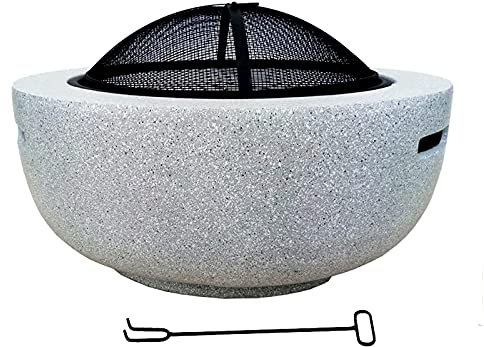 JFNHUTL Hinterhof Terrasse Gartenkamin Grillschale Outdoor Feuerstelle Tisch Außenheizungen & Feuerstellen mit Grillrost zum Heizen/Feuerschalen den Garten/Strand/Terrasse